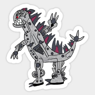 8 year old Jack: Mecha God Lizard Monster Sticker